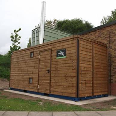 Evoworld P200 Eco containerised pellet boiler