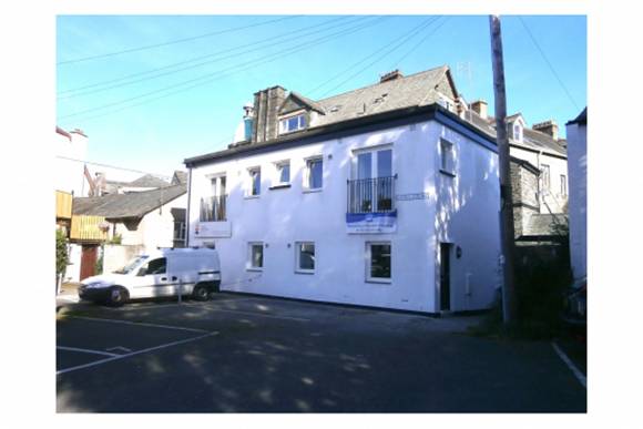 External view of Banks Court, the old toilet block now converted to 4 affordable homes for young people.