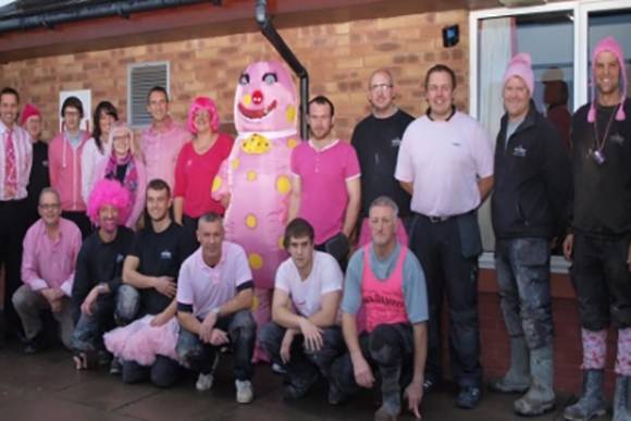 Staff joined forces to support breast cancer research